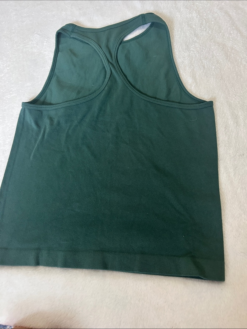 Dark Green Free People Women's Ribbed RacerTank Top-M/L - Picture 8 of 10
